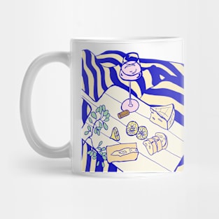 Copy of Blue and white picnic Mug